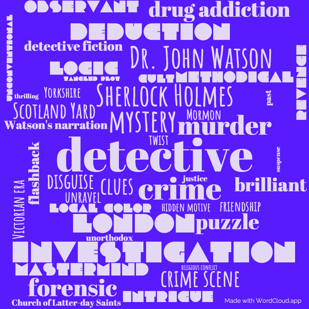 Word Cloud: A Study in Scarlet