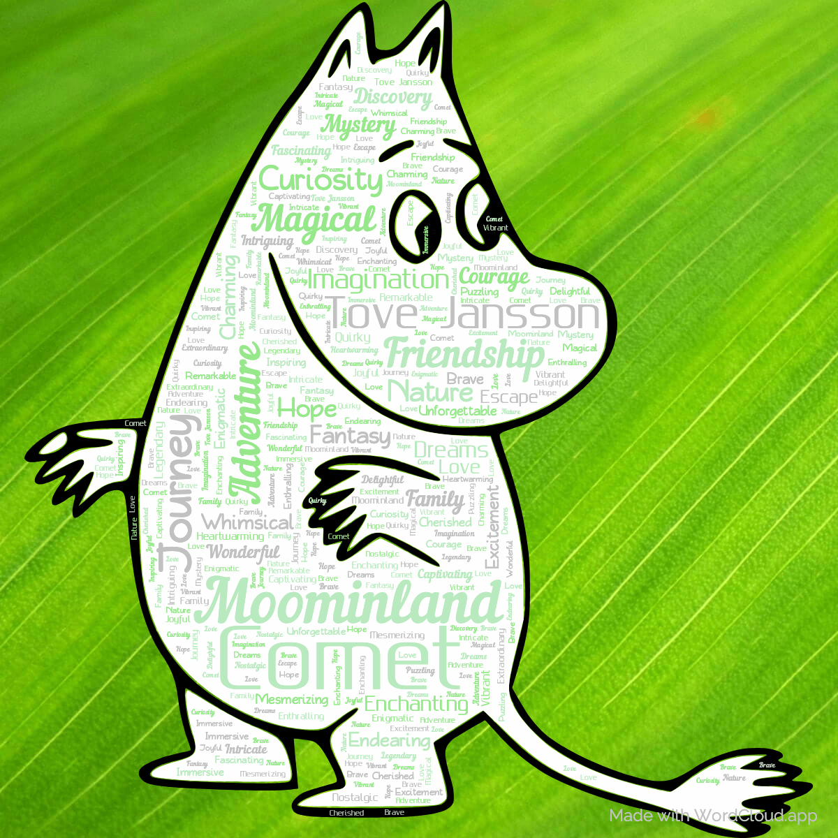 Word Cloud: Comet in Moominland