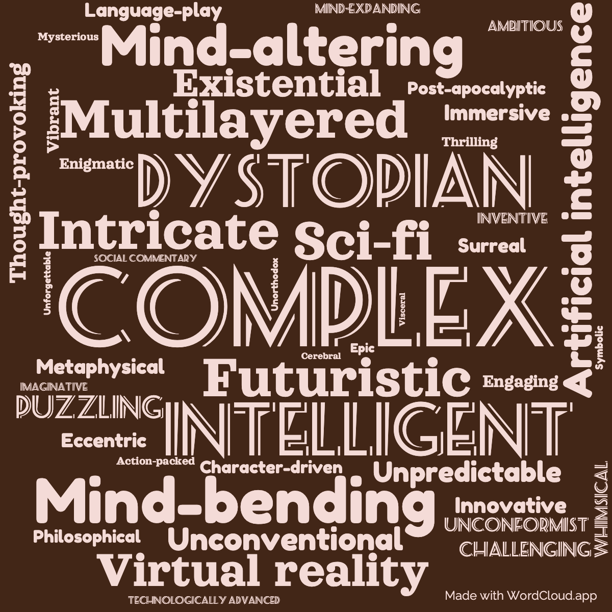 Word Cloud: Feersum Endjinn