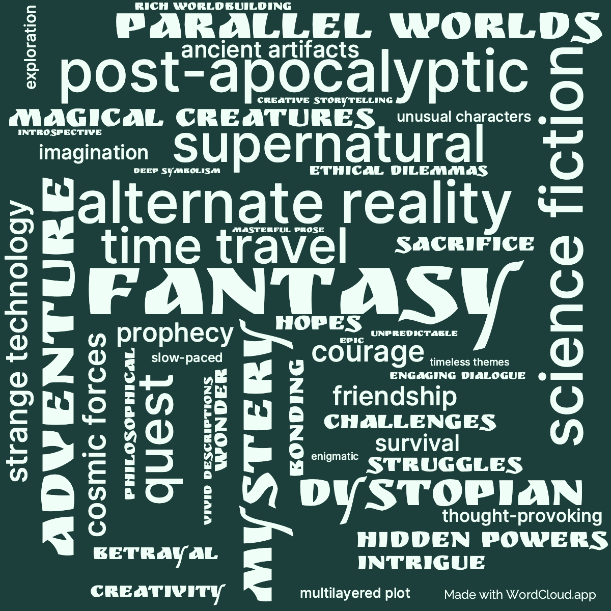 Word Cloud: Fellowship of the Talisman