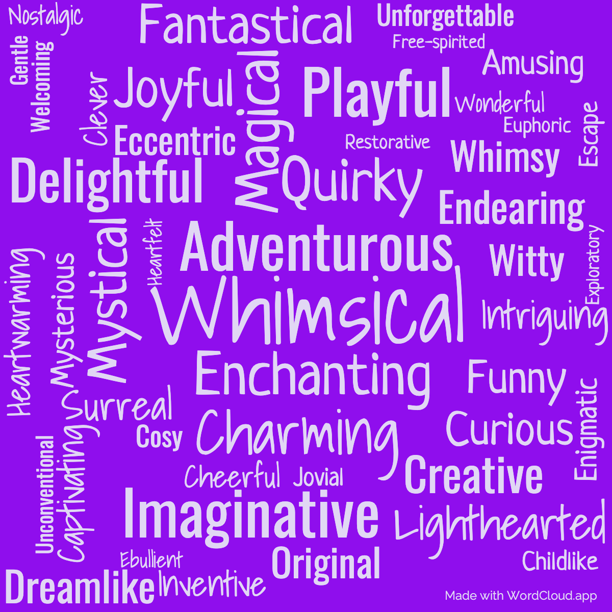 Word Cloud: Finn Family Moomintroll