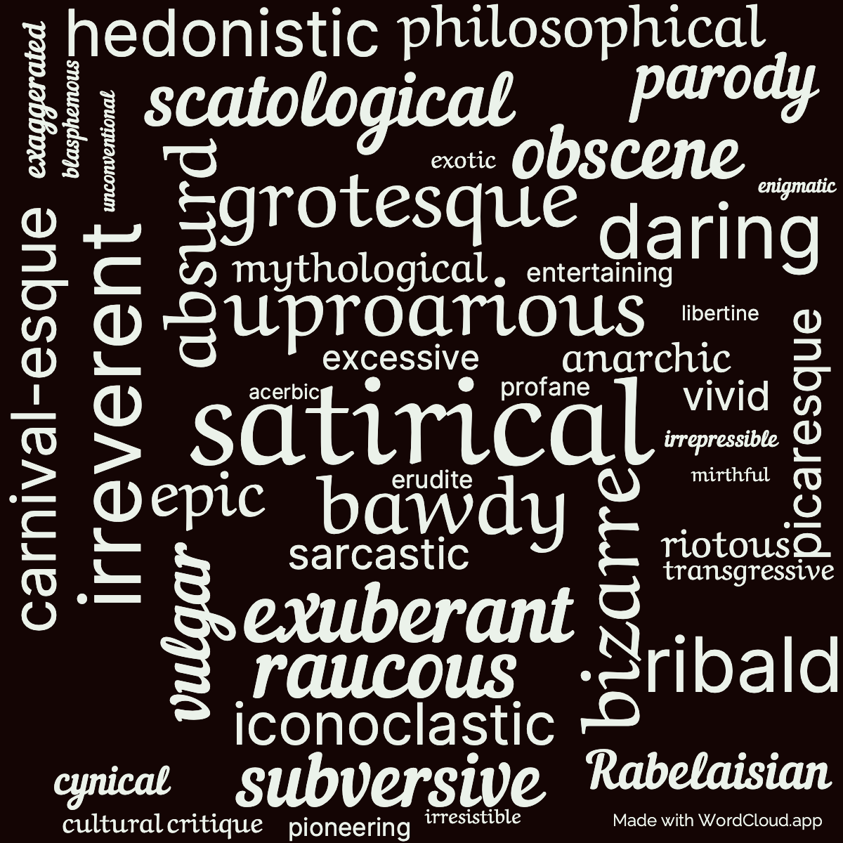 Word Cloud: Gargantua and Pantagruel