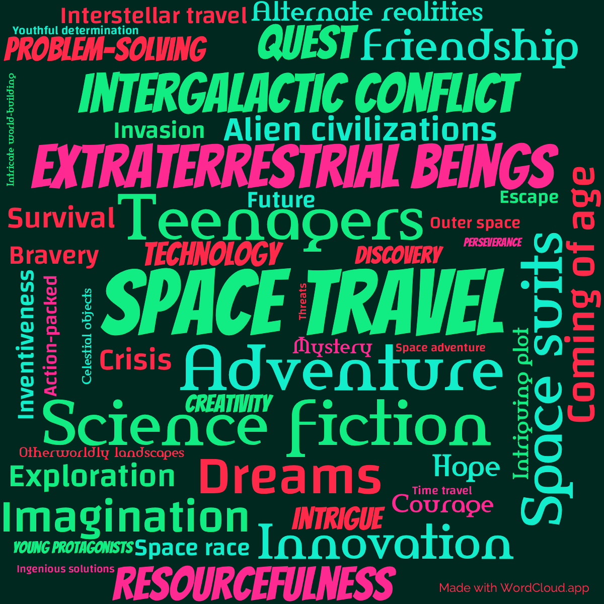 Word Cloud: Have Space Suit Will Travel