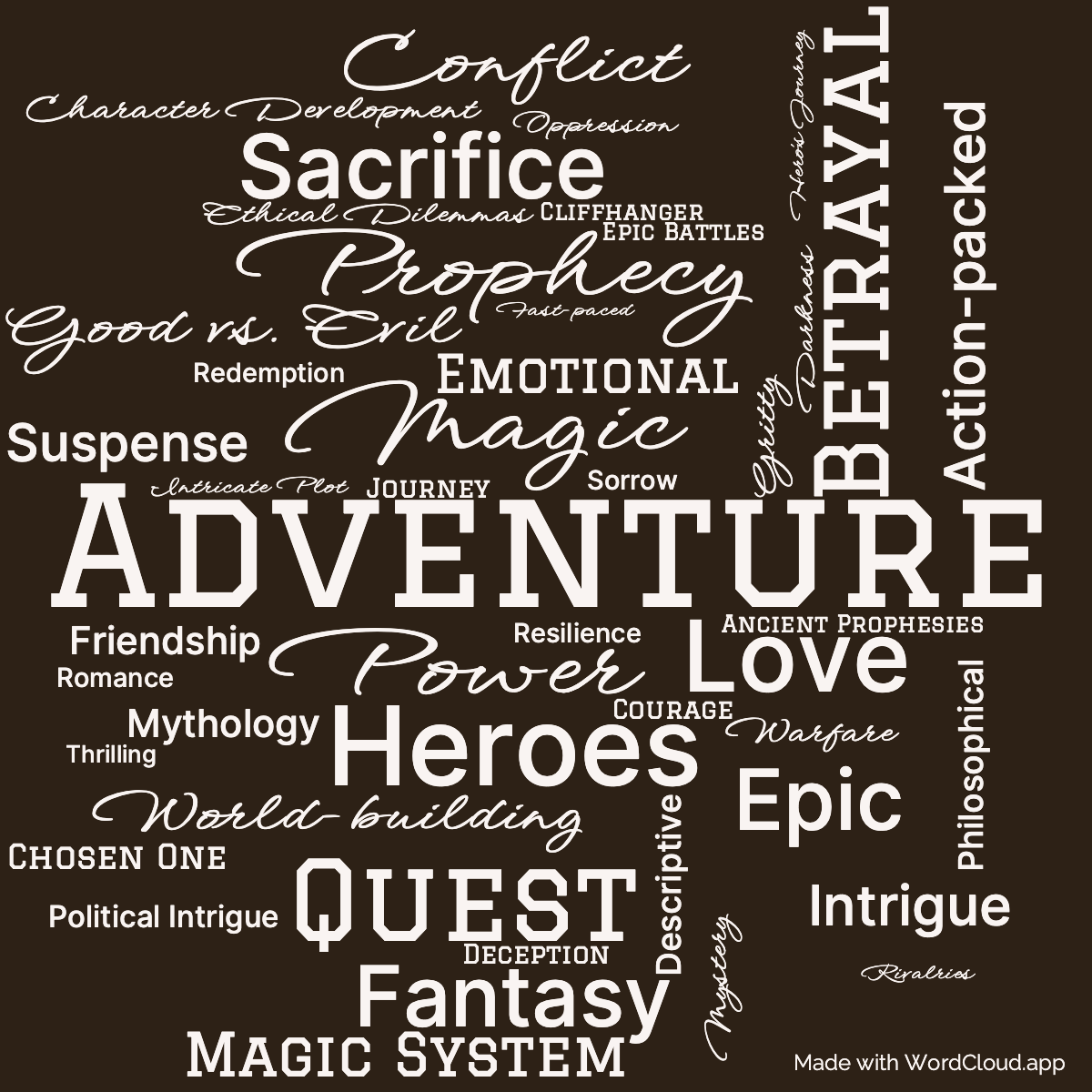 Word Cloud: Stone Of Tears