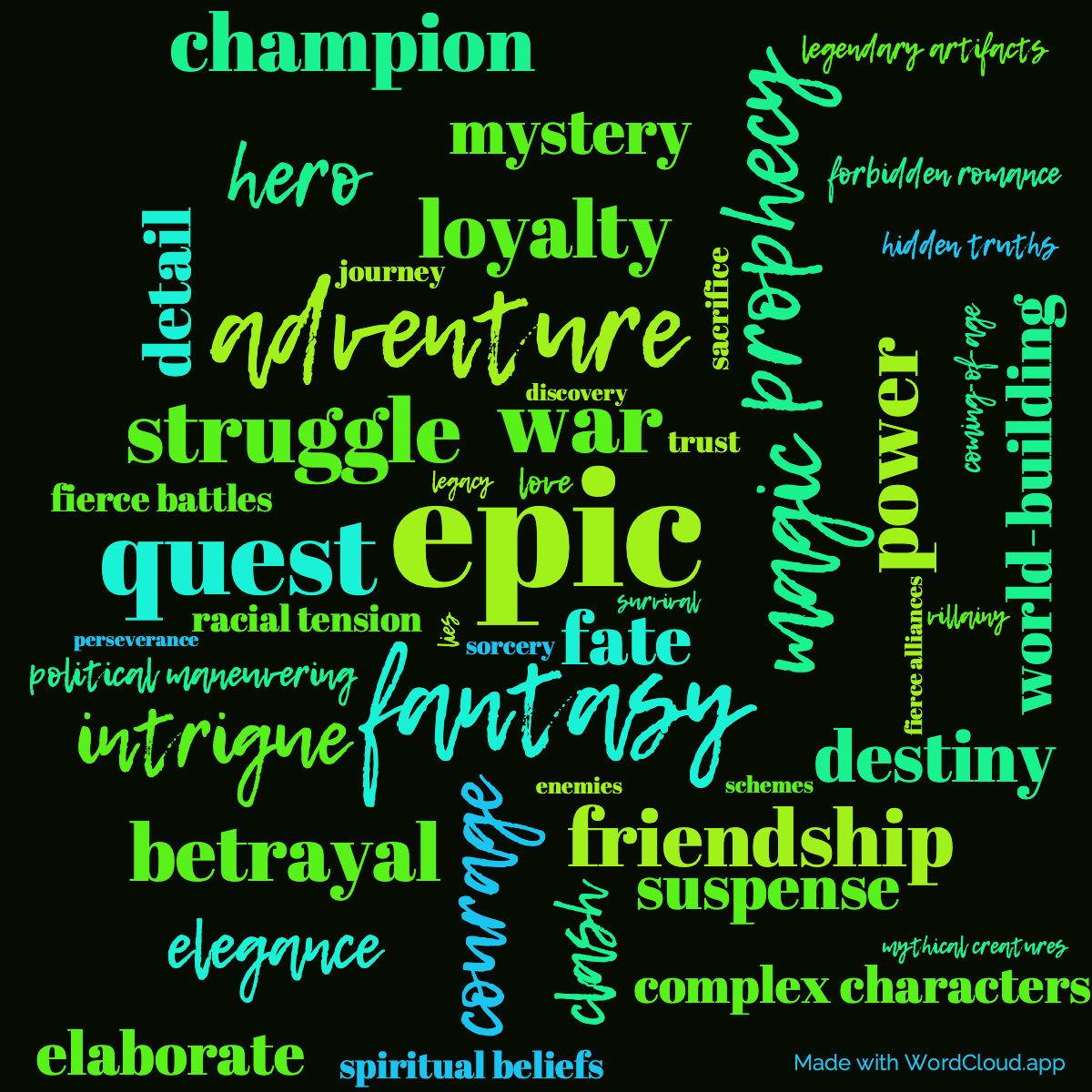 Word Cloud: The Great Hunt