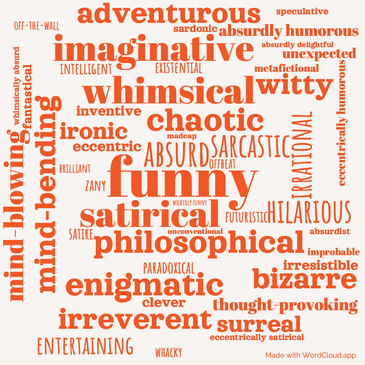 Word Cloud: The Restaurant at the End of the Universe