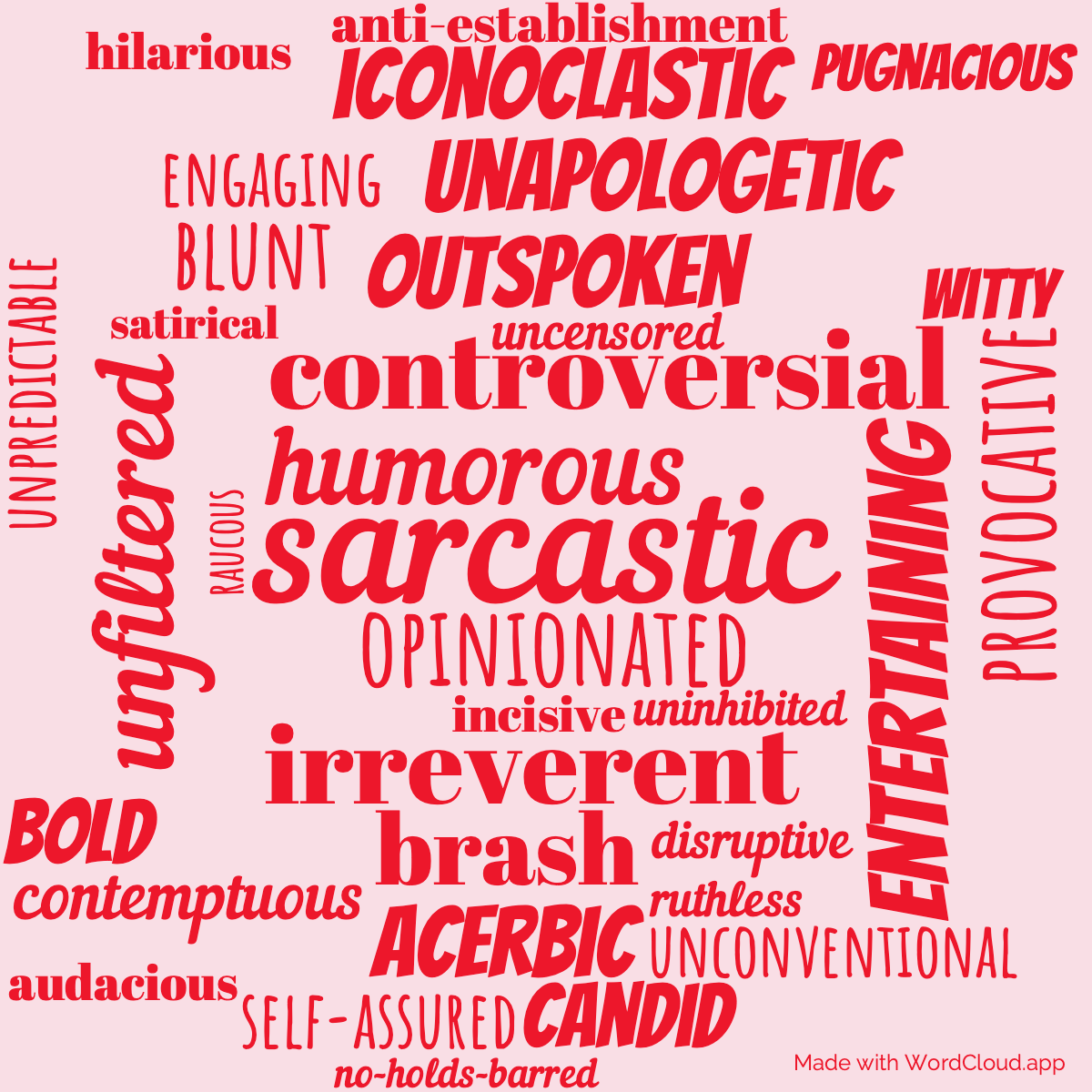 Word Cloud: The World According to Clarkson